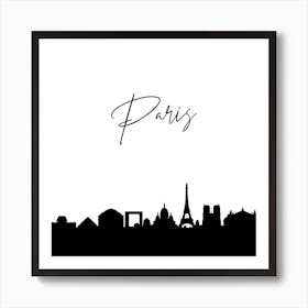 Paris Skyline Art Print
