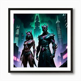 Demons And Devils Art Print