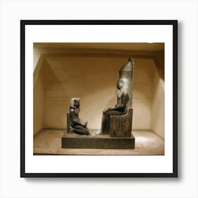 Egyptian Statues 7 Art Print