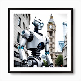 Robot In London 6 Art Print