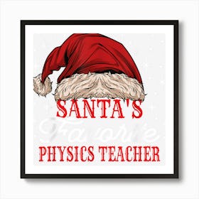 Physics Teacher Christmas Art Print