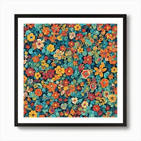 Shabby Chic Floral Art Print