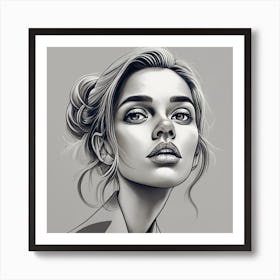 Portrait Of A Woman Art Print