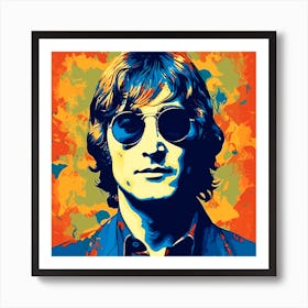John Lennon pop art portrait Art Print