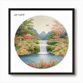 Japanese Garden Art Print