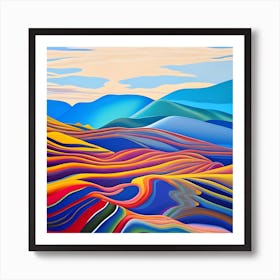 Abstract Landscape Painting 1 Art Print