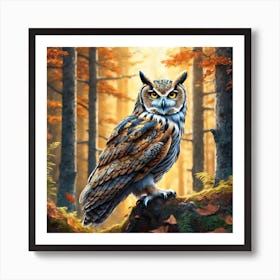 Great Horned Owl 3 Art Print