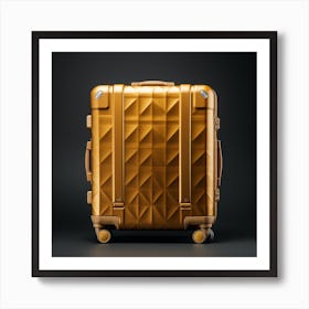 Gold Suitcase 2 Art Print