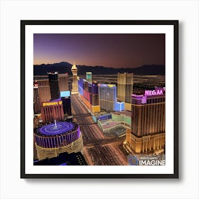 Las Vegas Sky View Art Print