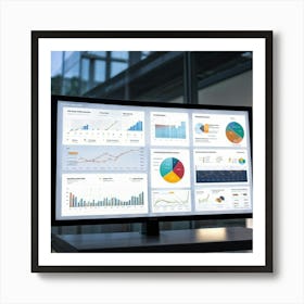 Corporate Dashboard Featuring An Overview Of Performance Indicators Business Analytics And Financi (3) 2 Art Print