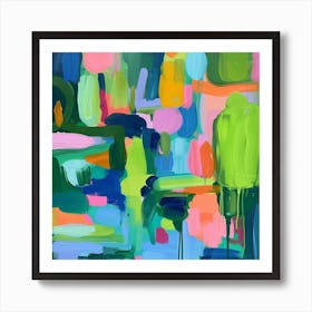 Abstract Park Collection St Stephens Green Dublin 4 Art Print