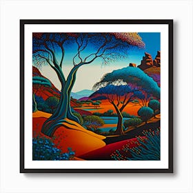 Desert Landscape Art Print