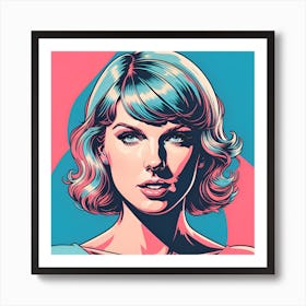 Taylor Swift Comic Style Illustration Art Print