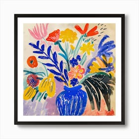 Floral Painting Matisse Style 6 Art Print