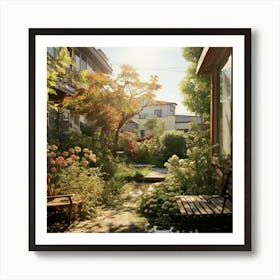 Garden In The City Art Print