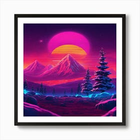 Pixel Art Art Print