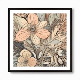 Autumn Floral Art Print