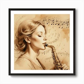 Saxophone 1 Art Print