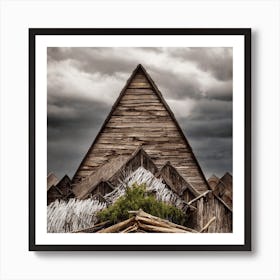 Old House Under A Stormy Sky Art Print