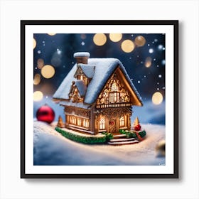 Christmas House 107 Art Print