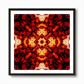 Red Hot Spots A Pattern Art Print