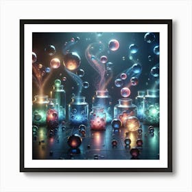 Chemistry Jars Art Print