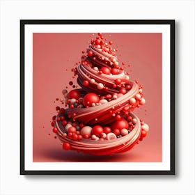 Christmas Tree 3d Art Print