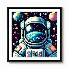 Pixel Art Art Print