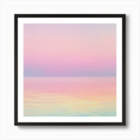 Sunset Over The Ocean Art Print