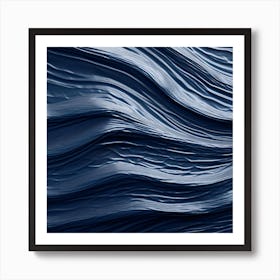 Blue Waves Art Print