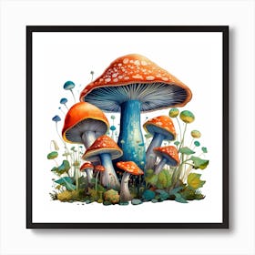 Mushroom Painting 9 Art Print