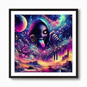 Psychedelic Music Art Print