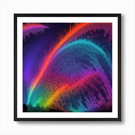 Rainbows Stock Videos & Royalty-Free Footage Art Print