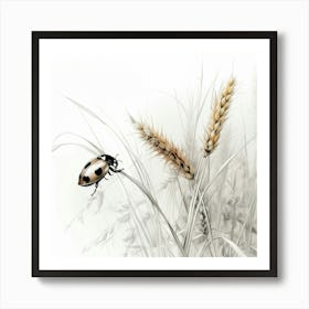 Ladybug, Illustration Art Print