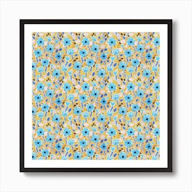 Blue Daisy Art Print