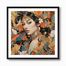 Asian Girl Art Print