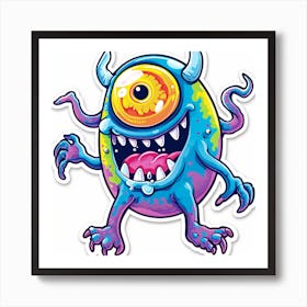 Monster Sticker 2 Art Print