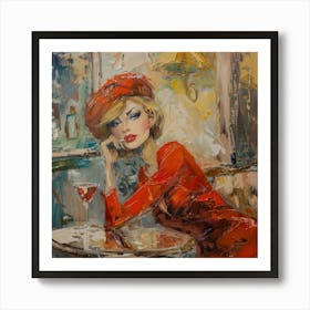 French Glamour 1960's French Chic Series 2 Art Print