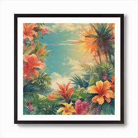 Tropical paradise 2 Art Print