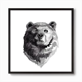 Skandi Bear Square Art Print