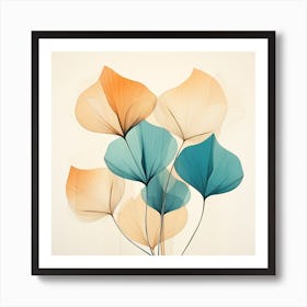 Dbmedia 11218 Cool Minimalistic Abstract Art Flowers Leafy Wing E1fae4e6 0f1b 4a0d B949 4dab665566a9 Art Print