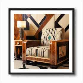 Deco Chair Art Print