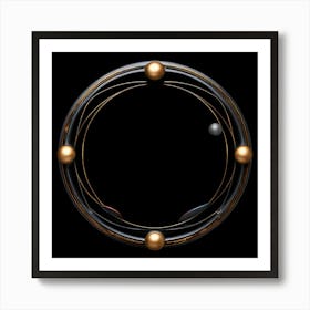 Circle Round Shape Design Graphic Symbol Icon Geometry Figure Form Symmetry Balance Circ (3) 1 Art Print