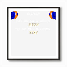 Suggestive Crewmate Look Art Print