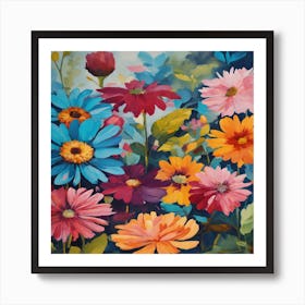 Daisy Garden Art Print