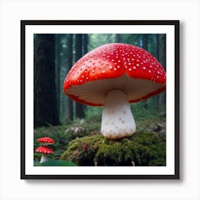 red mushroom Art Print