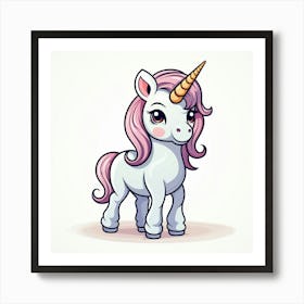 Cute Unicorn 454 Art Print