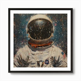 Astronaut In Space 5 Art Print