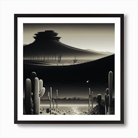 Desert Landscape Art Print