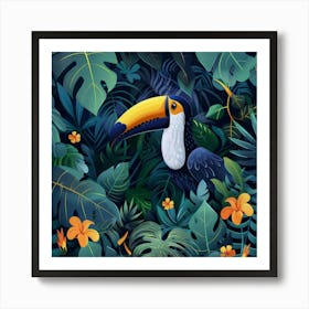 Toucan In The Jungle 9 Art Print